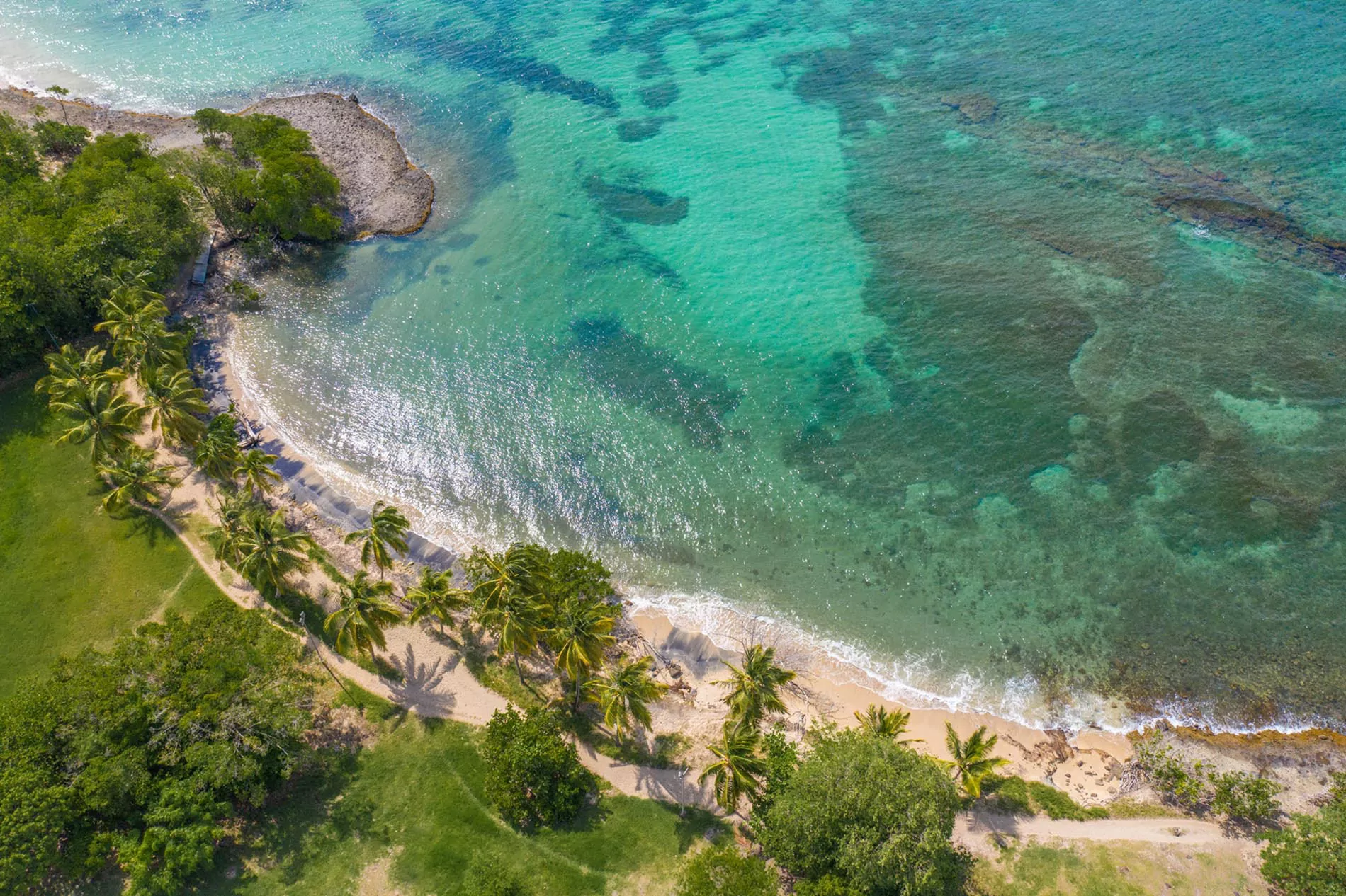 Vue aérienne plage